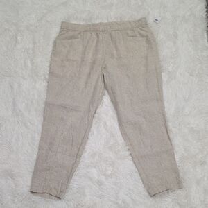 Old Navy High-Waisted Straight Taper Linen-Blend Pants Size XL. NWT!